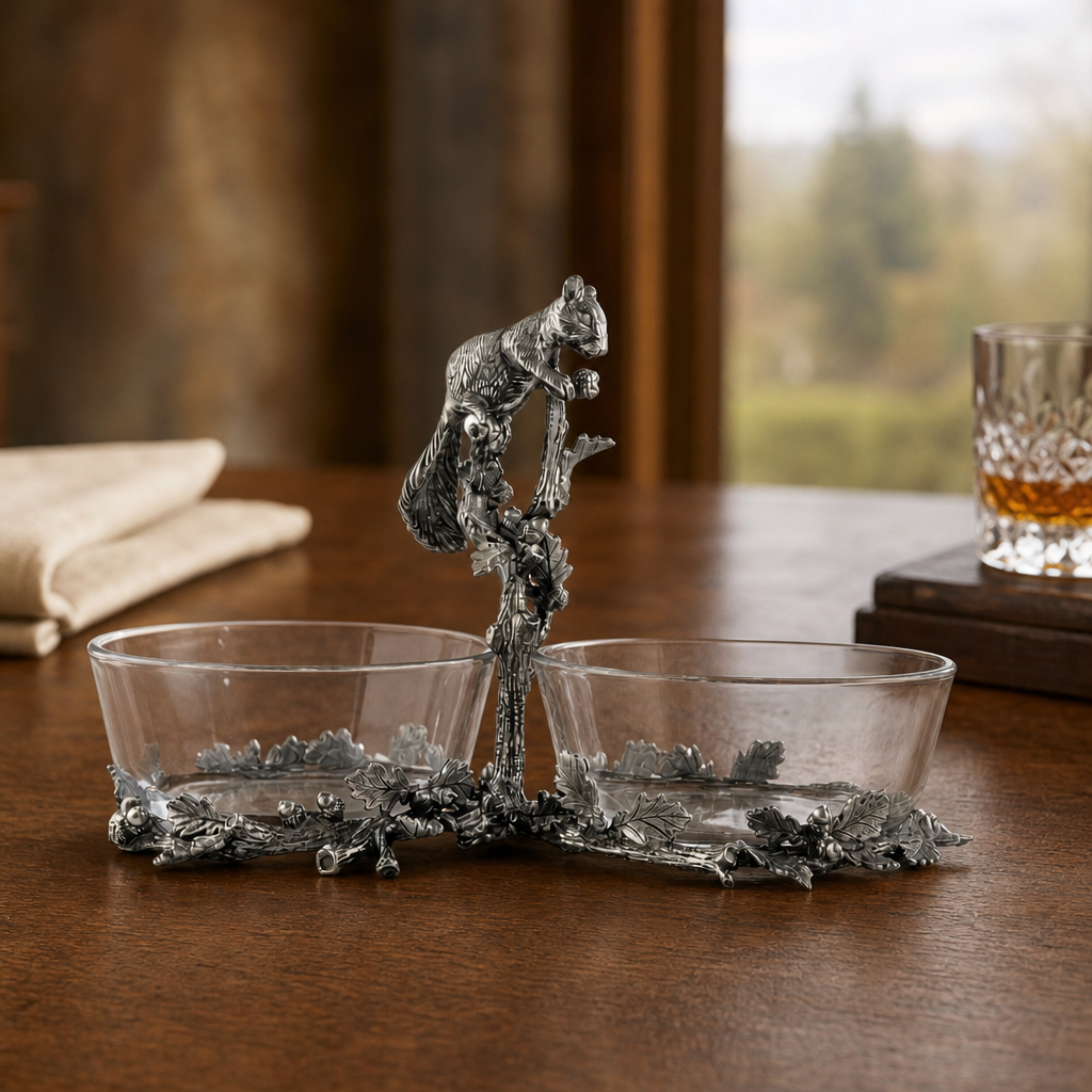 Squirrel Double Dish Condiment Server 1