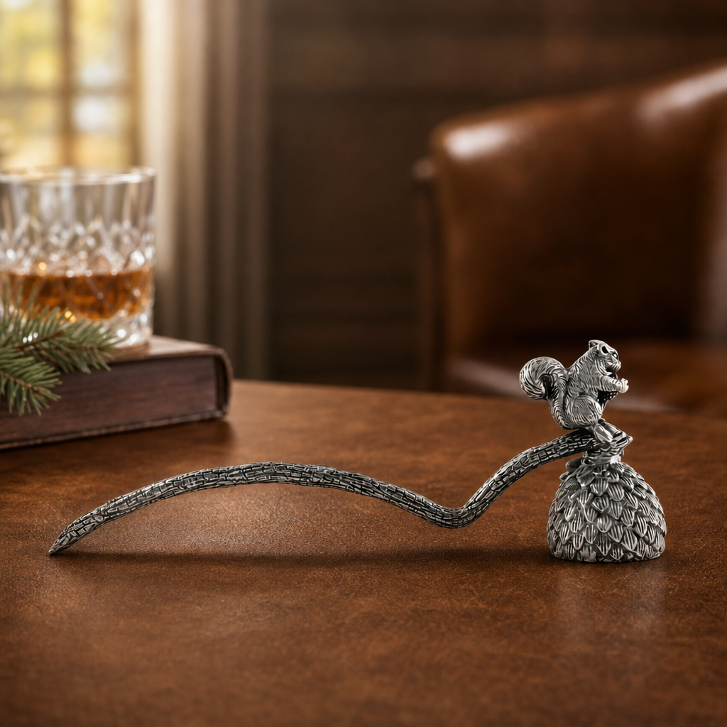 Pewter Squirrel Candle Snuffer 3