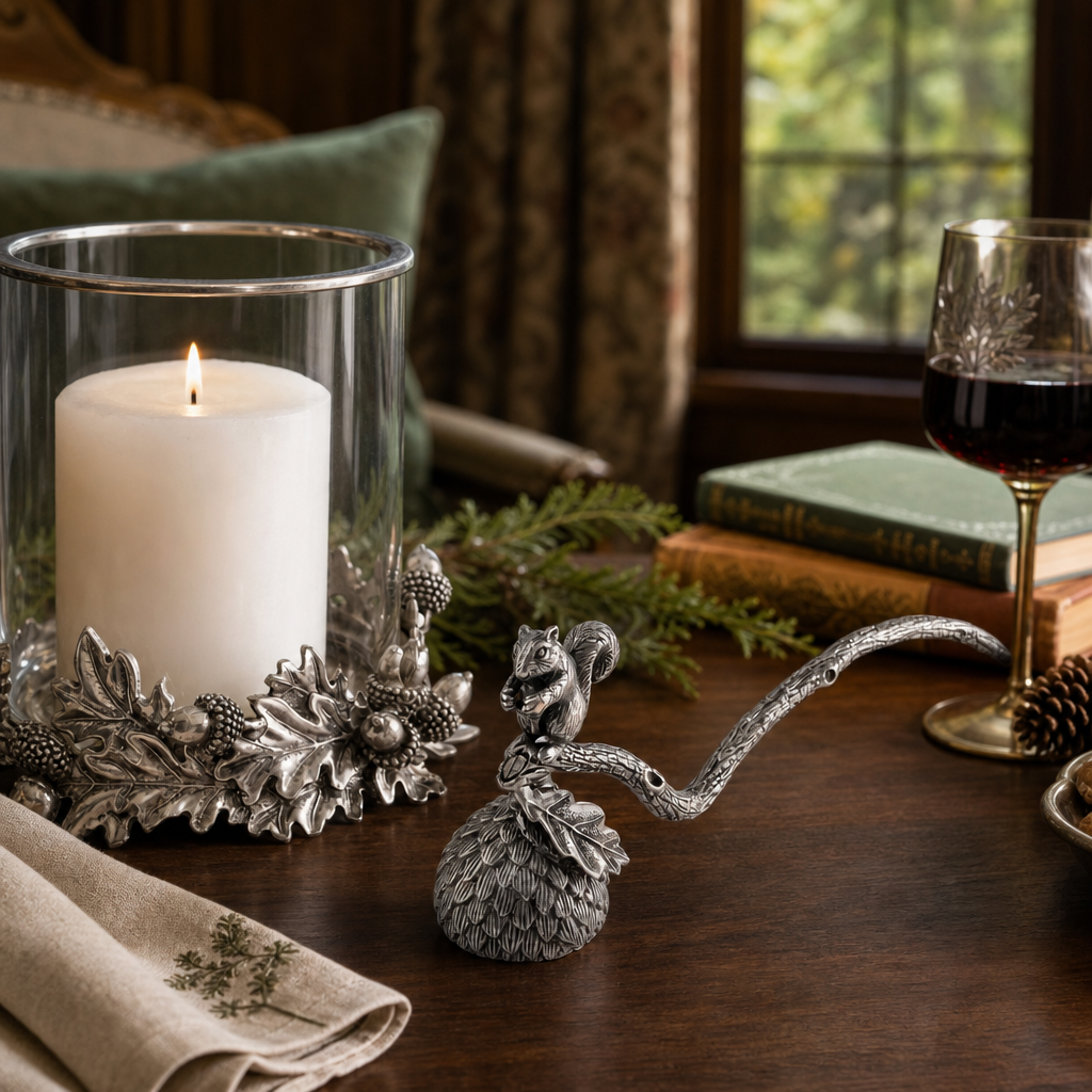 Pewter Squirrel Candle Snuffer 9