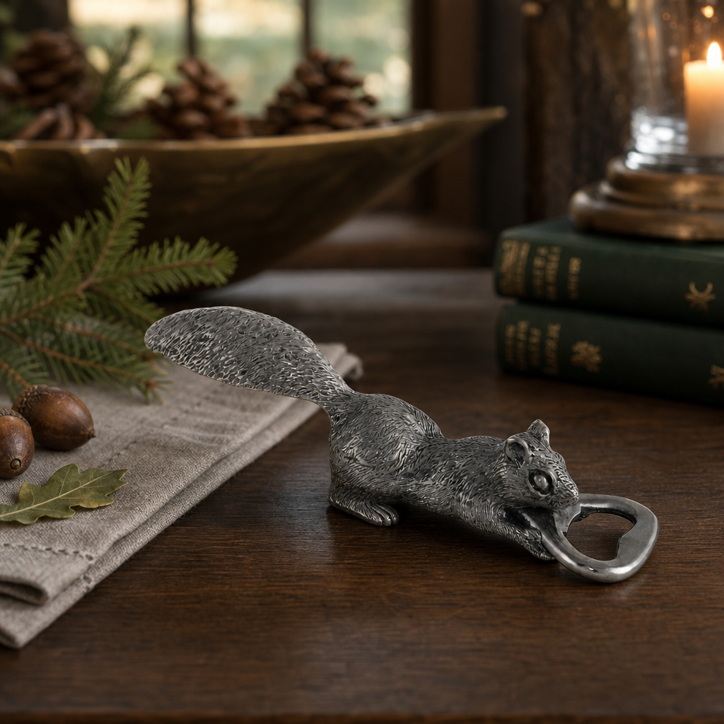 Squirrel Pewter Bottle Opener 7