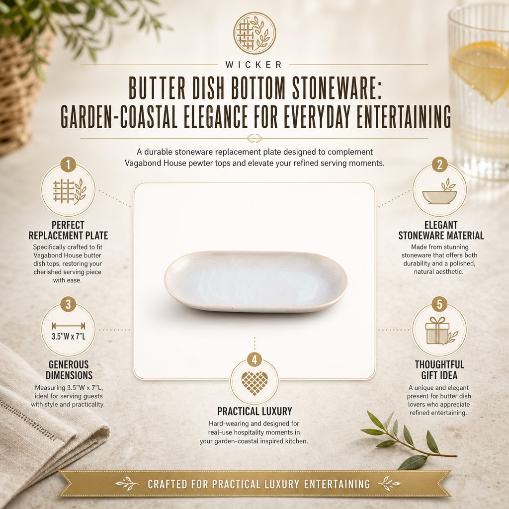 Butter Dish Bottom Stoneware 4