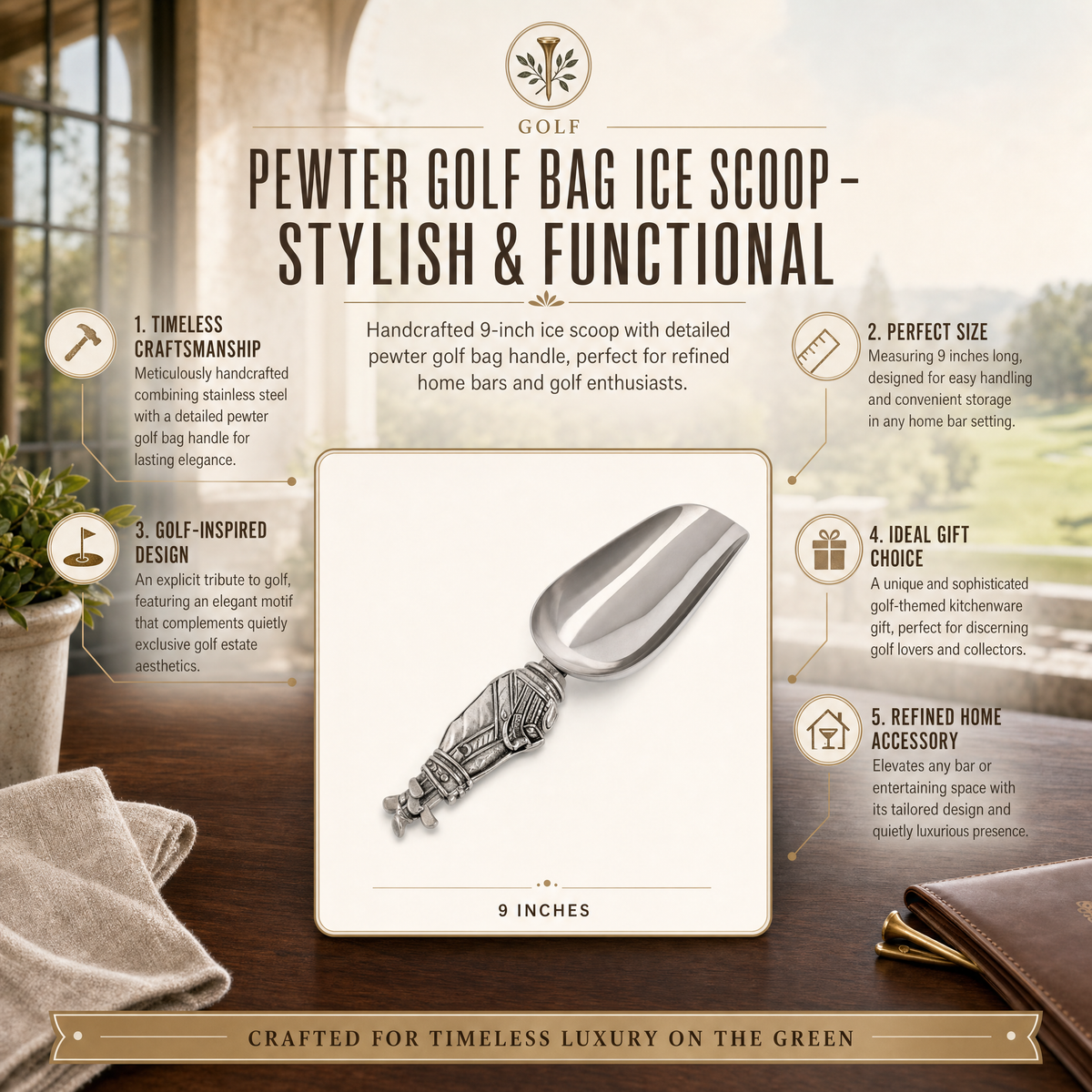 Golf Bag Ice Scoop 10
