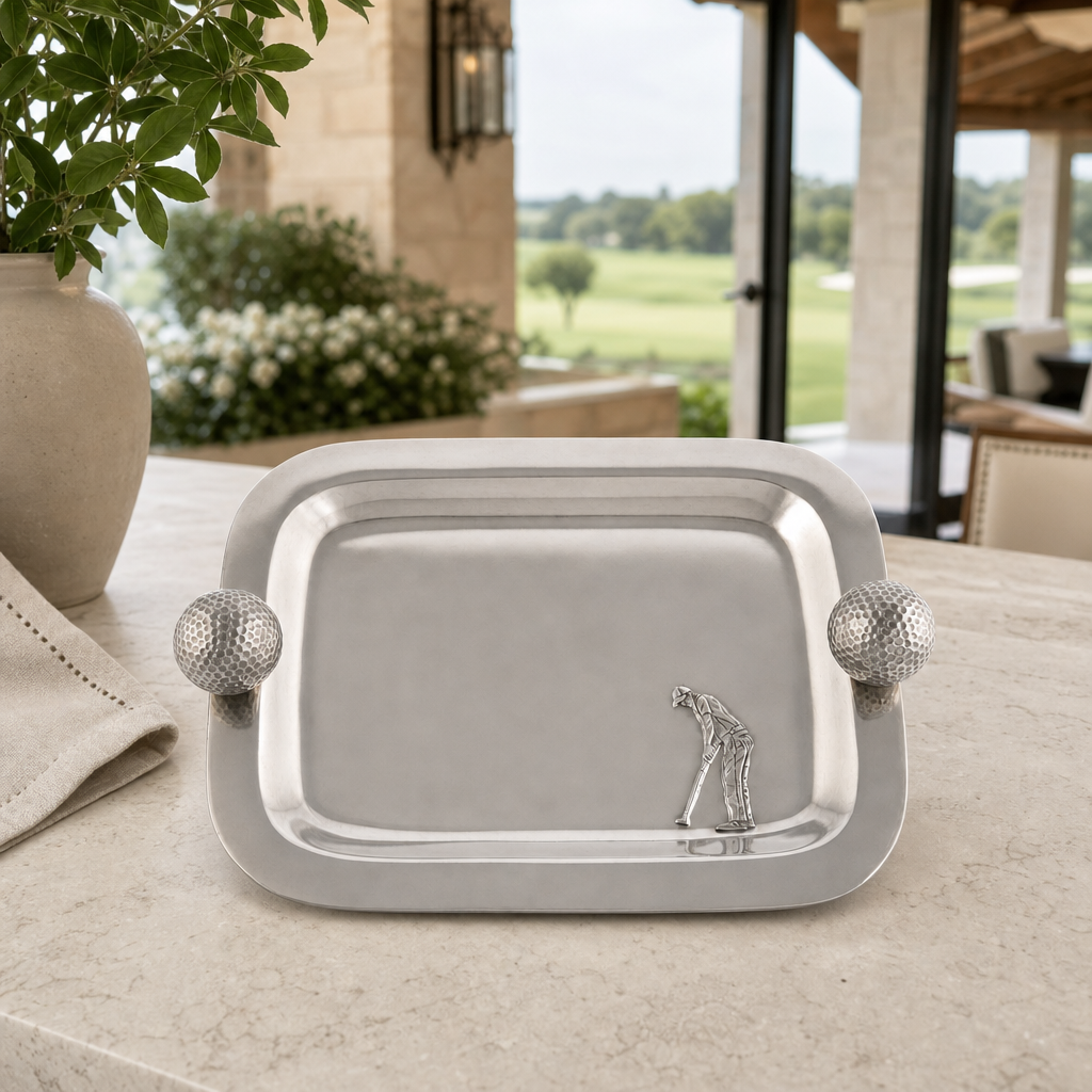 Pewter Catchall Tray Golf Balls 4