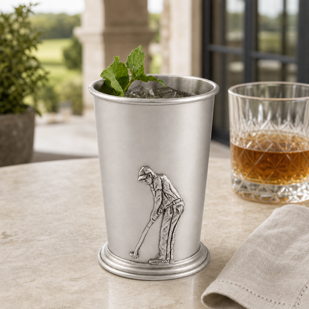 Pewter Golfer Mint Julip Cup 1