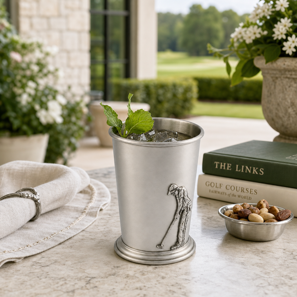 Pewter Golfer Mint Julip Cup 7