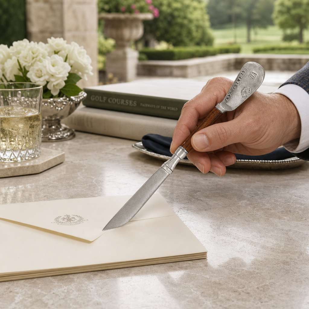 Golf Club Pewter Letter Opener 6