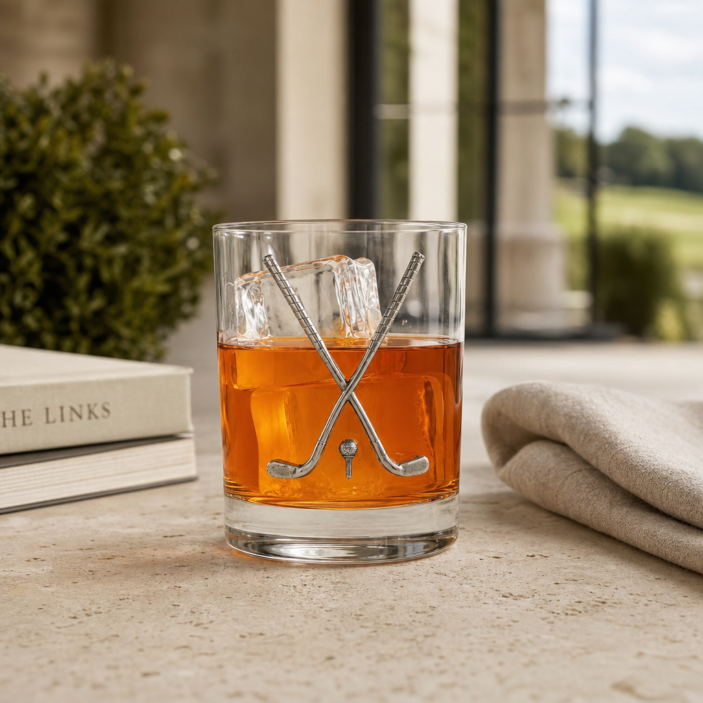 Golf Club Double Old Fashioned Glass 2