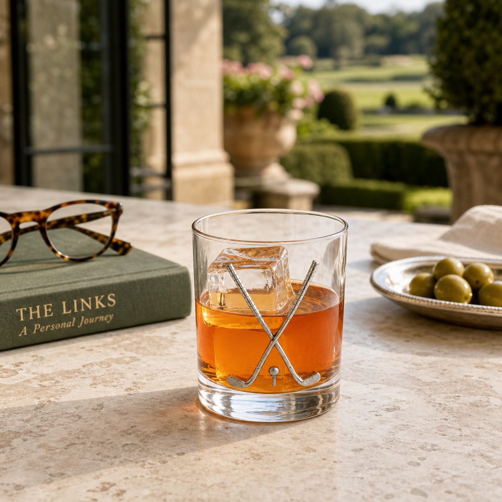 Golf Club Double Old Fashioned Glass 6