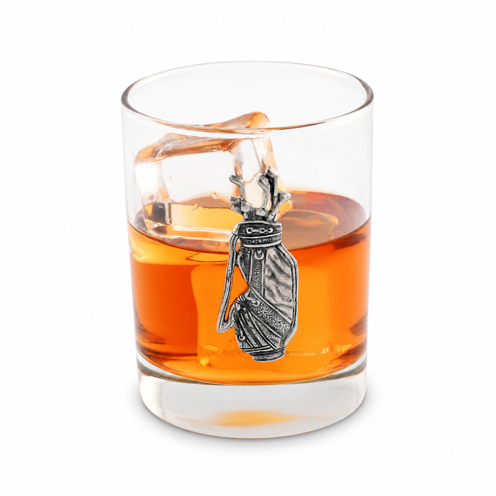Golf Bag Double Old Fashioned Glass 10