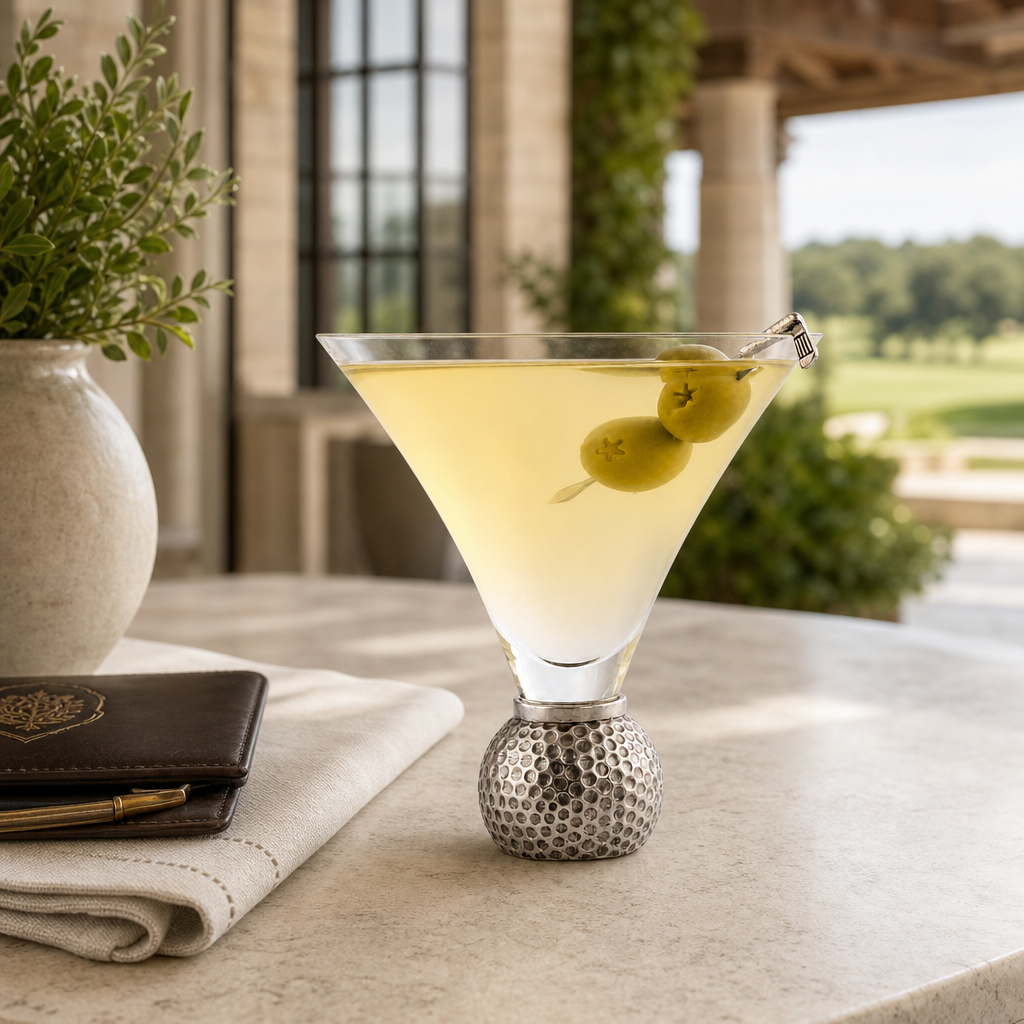 Golf Ball Cocktail /  Martini Glass 2