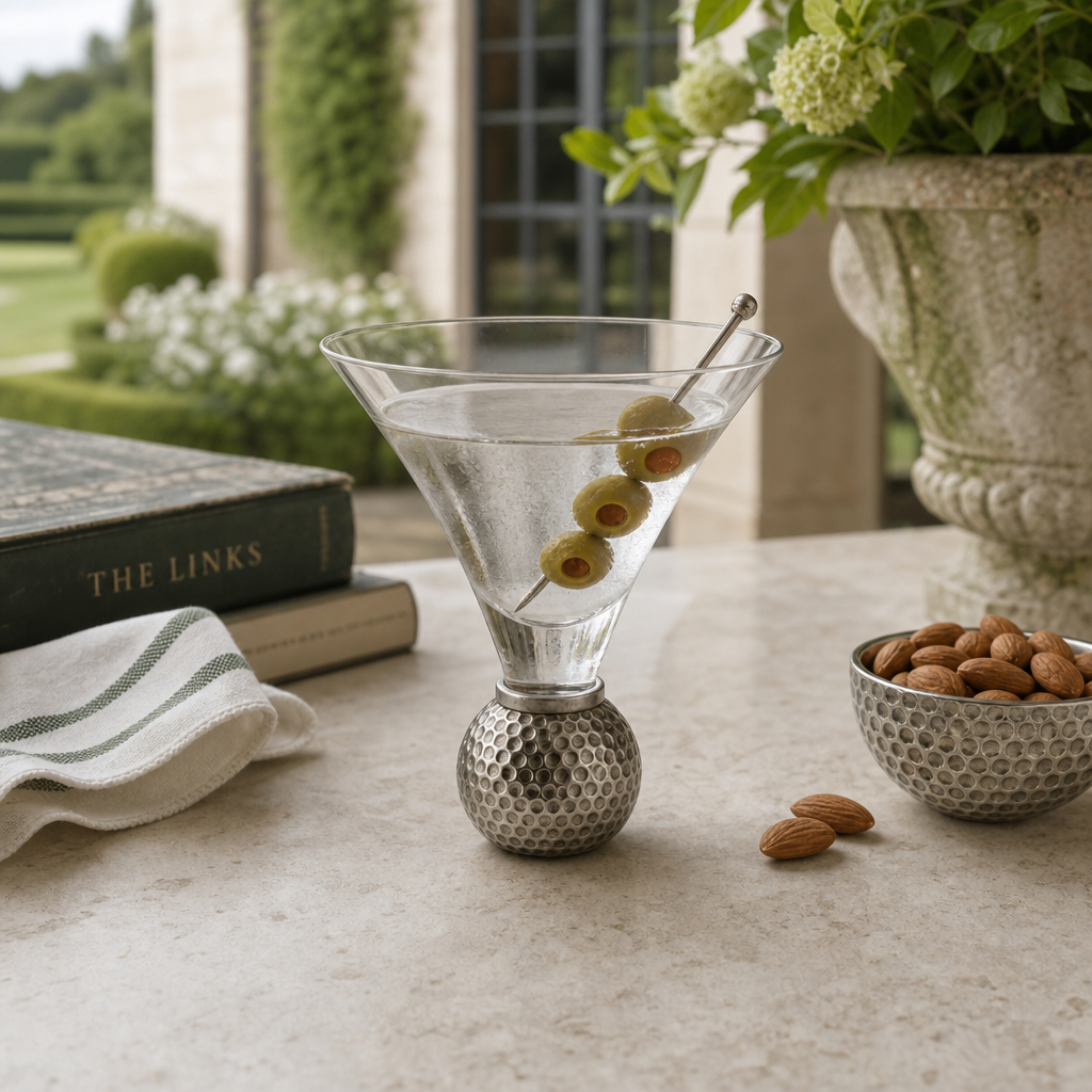 Golf Ball Cocktail /  Martini Glass 9