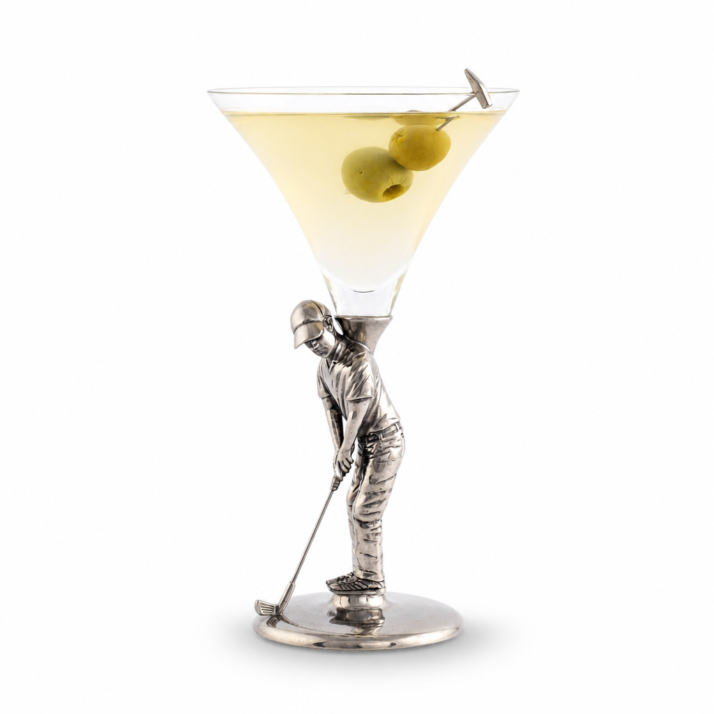 Golfer Cocktail Glass 1