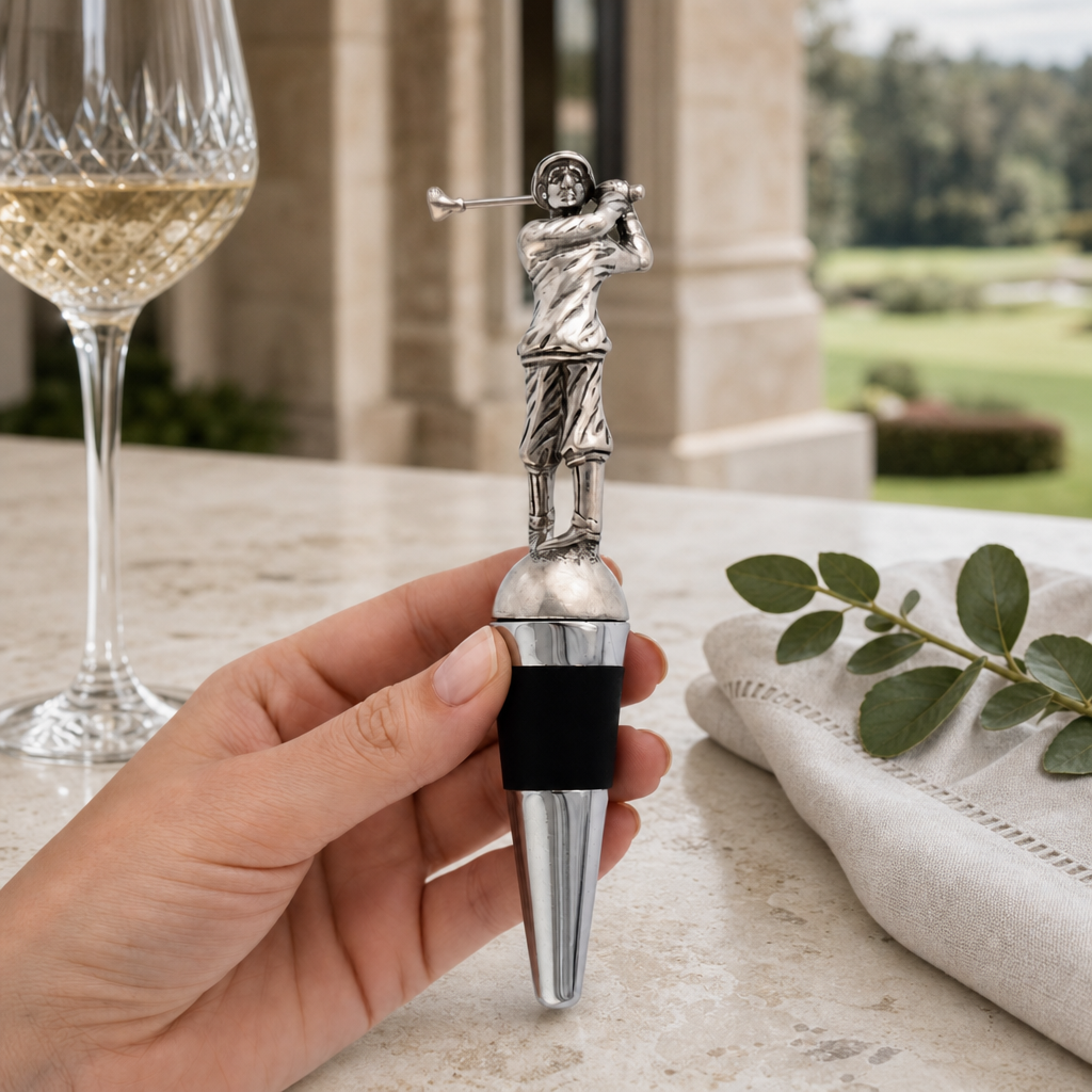 Golfer Bottle Stopper 1