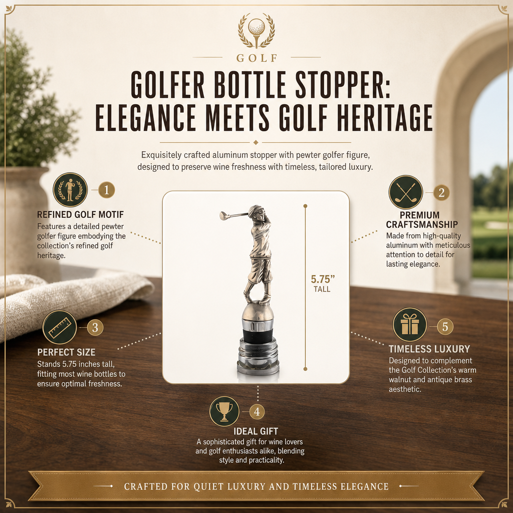Golfer Bottle Stopper 11