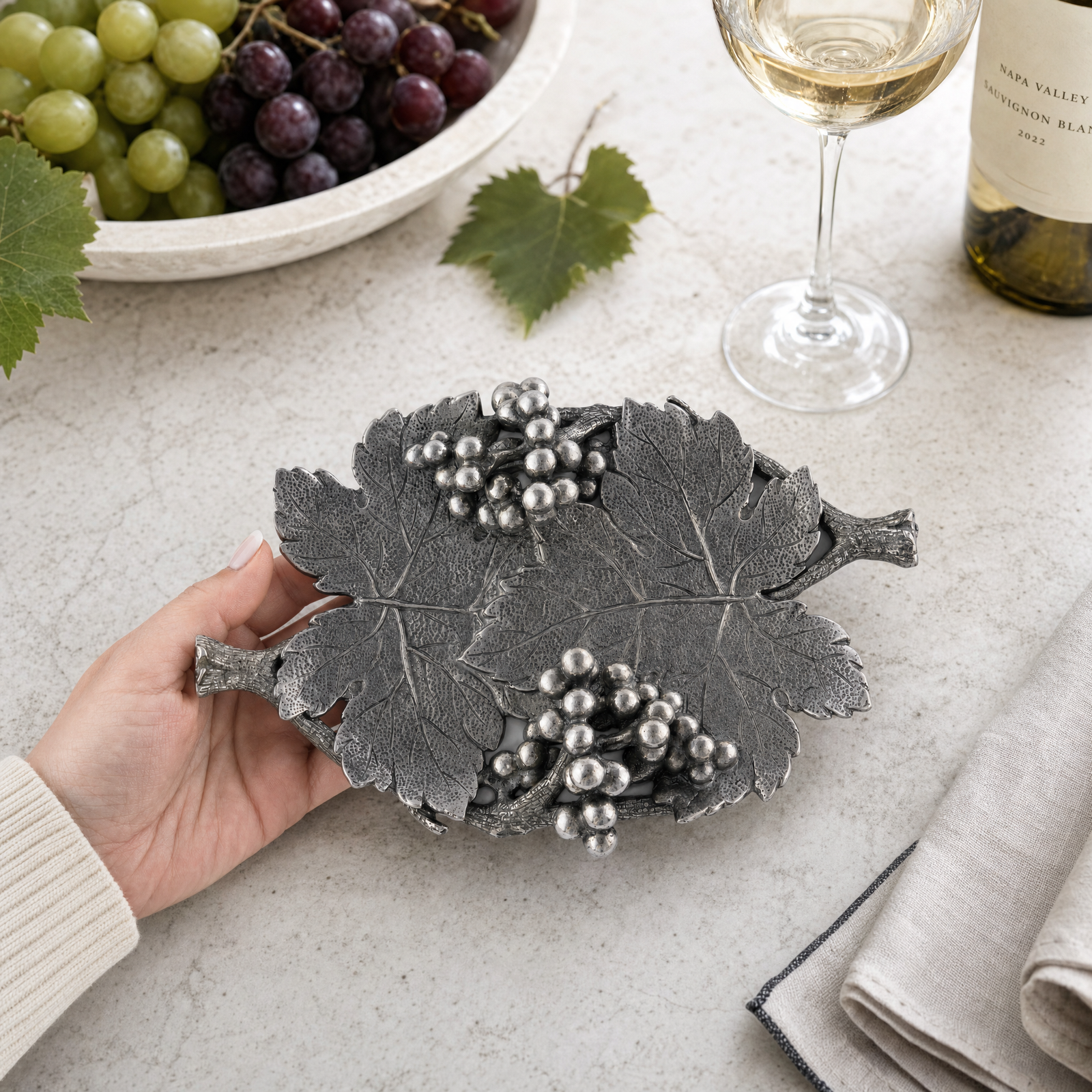 Vineyard Pewter Tray 7