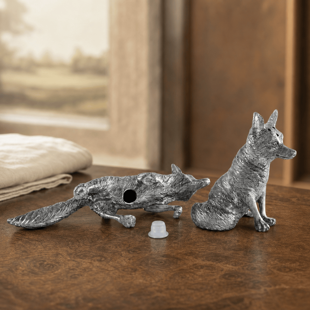 Pewter Foxes Salt & Pepper Set 5