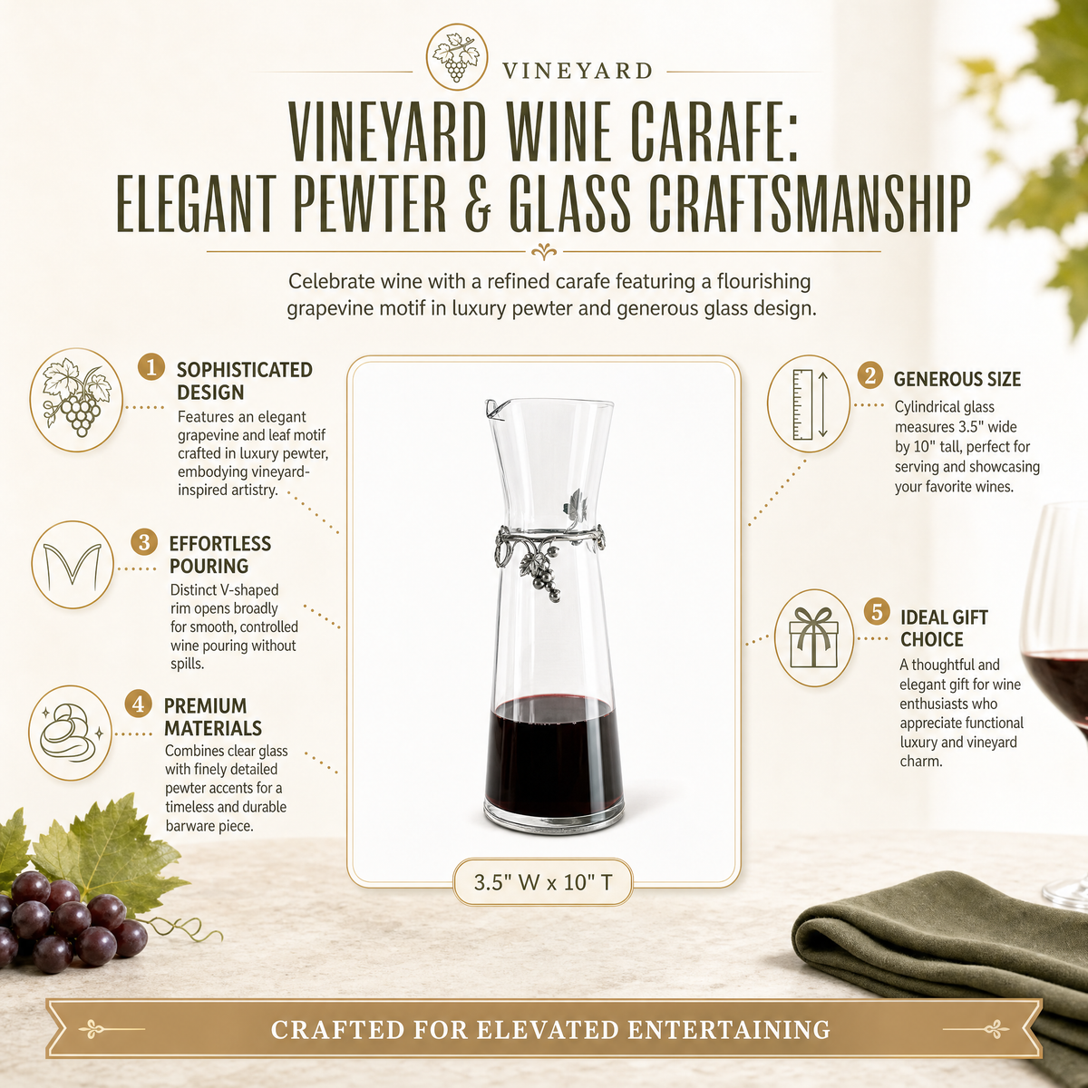 Vineyard Wine Carafe 12