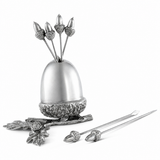 Pewter Acorn Cheese Pick Set 1