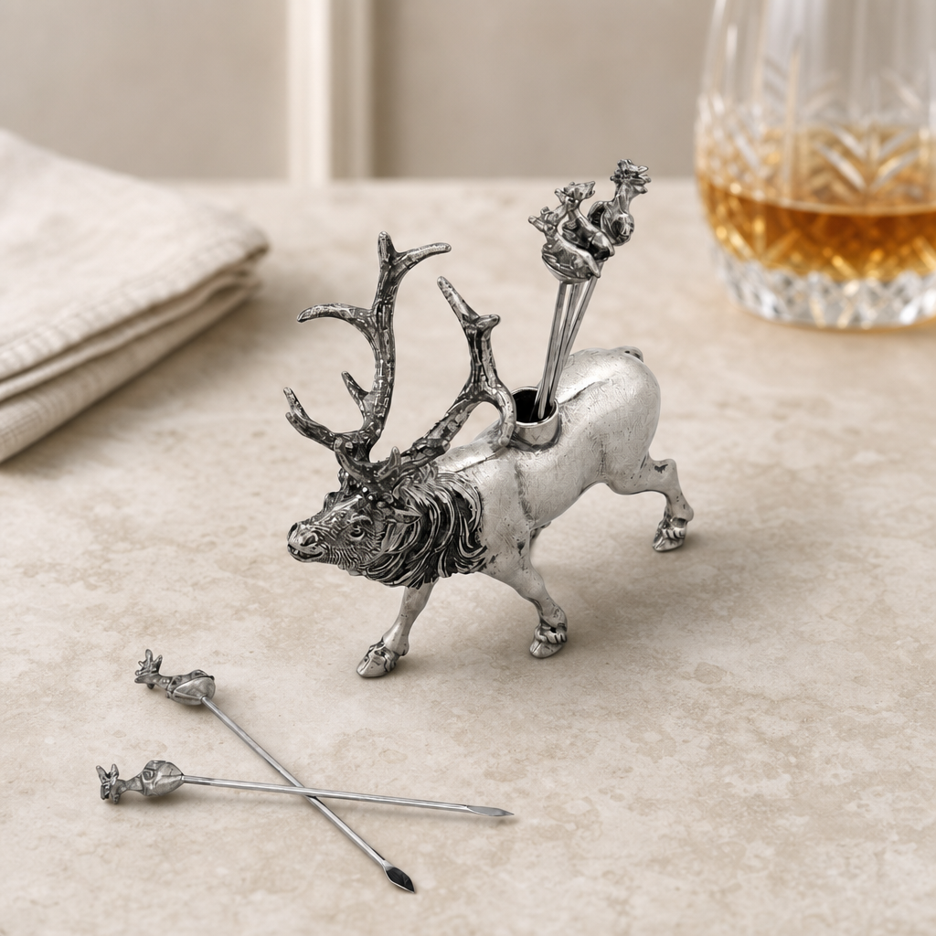 Elk Pewter Cheese Pick Set 1