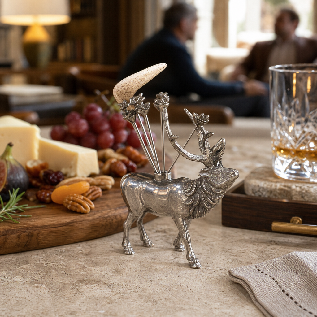 Elk Pewter Cheese Pick Set 9