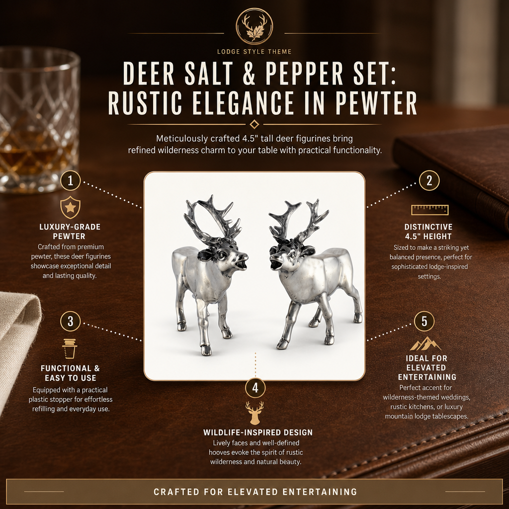 Deer Salt &amp; Pepper Set 12