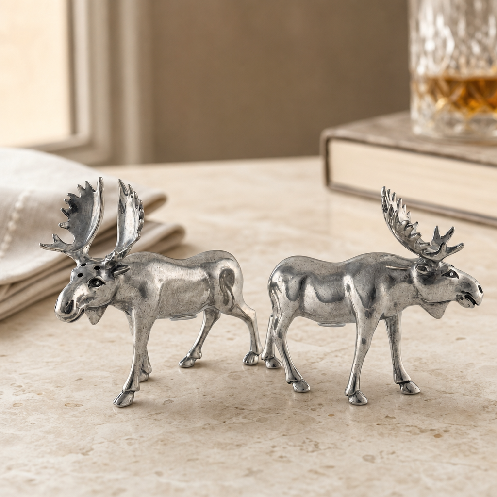 Moose Salt & Pepper Set 4