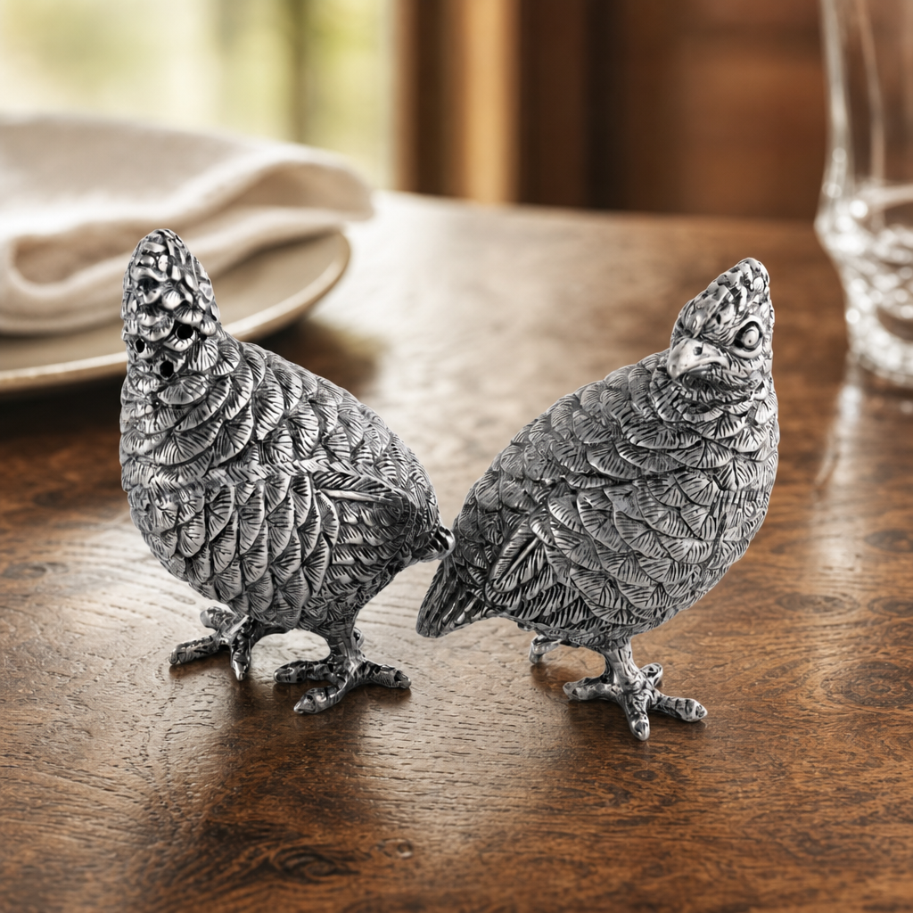Standing Quails Salt & Pepper Set 3