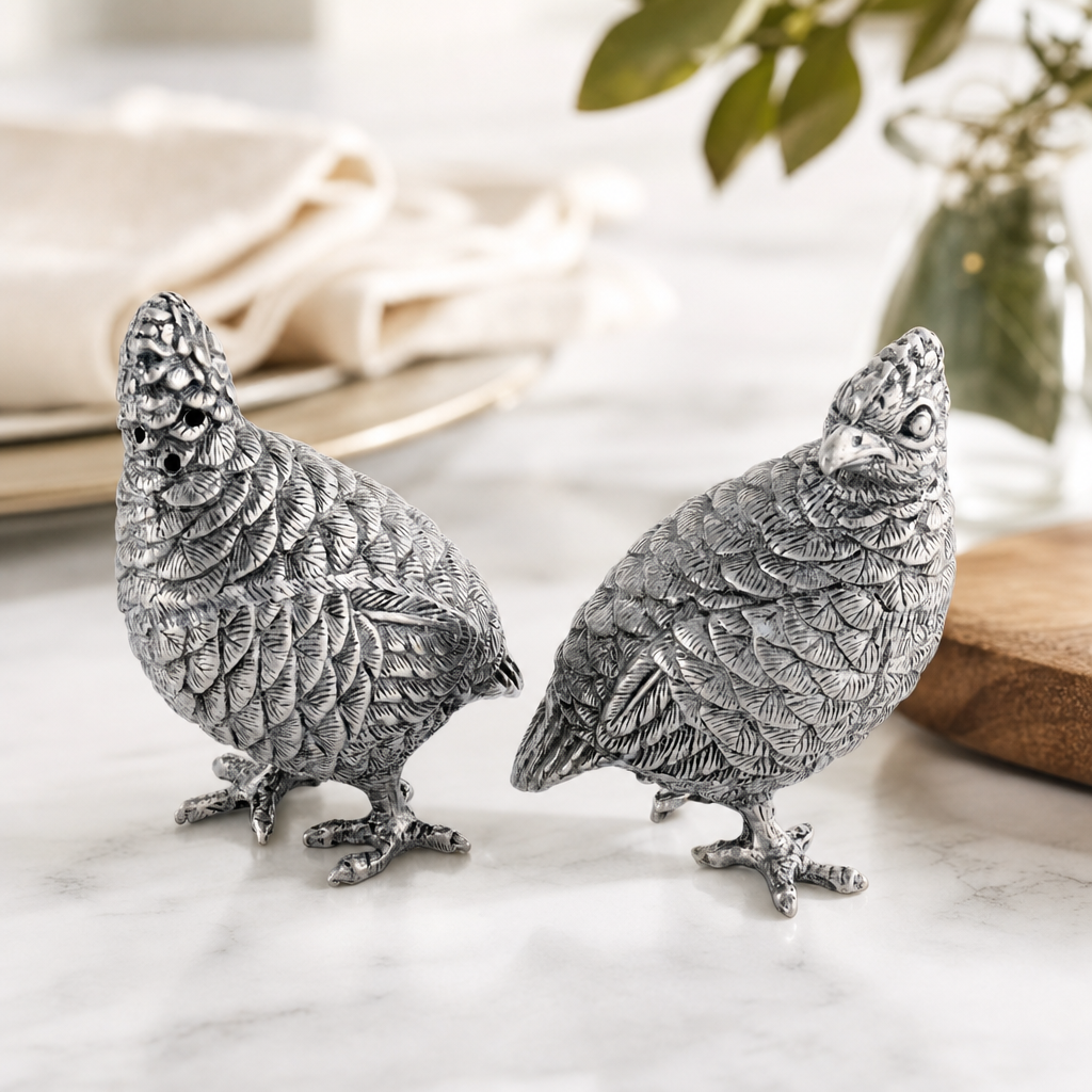 Standing Quails Salt & Pepper Set 9