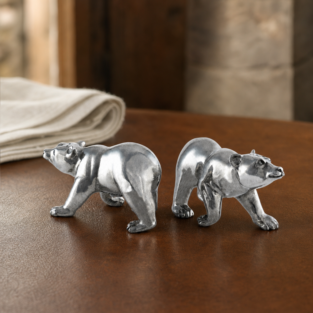 Pewter Polar Bear Salt & Pepper Shaker 4