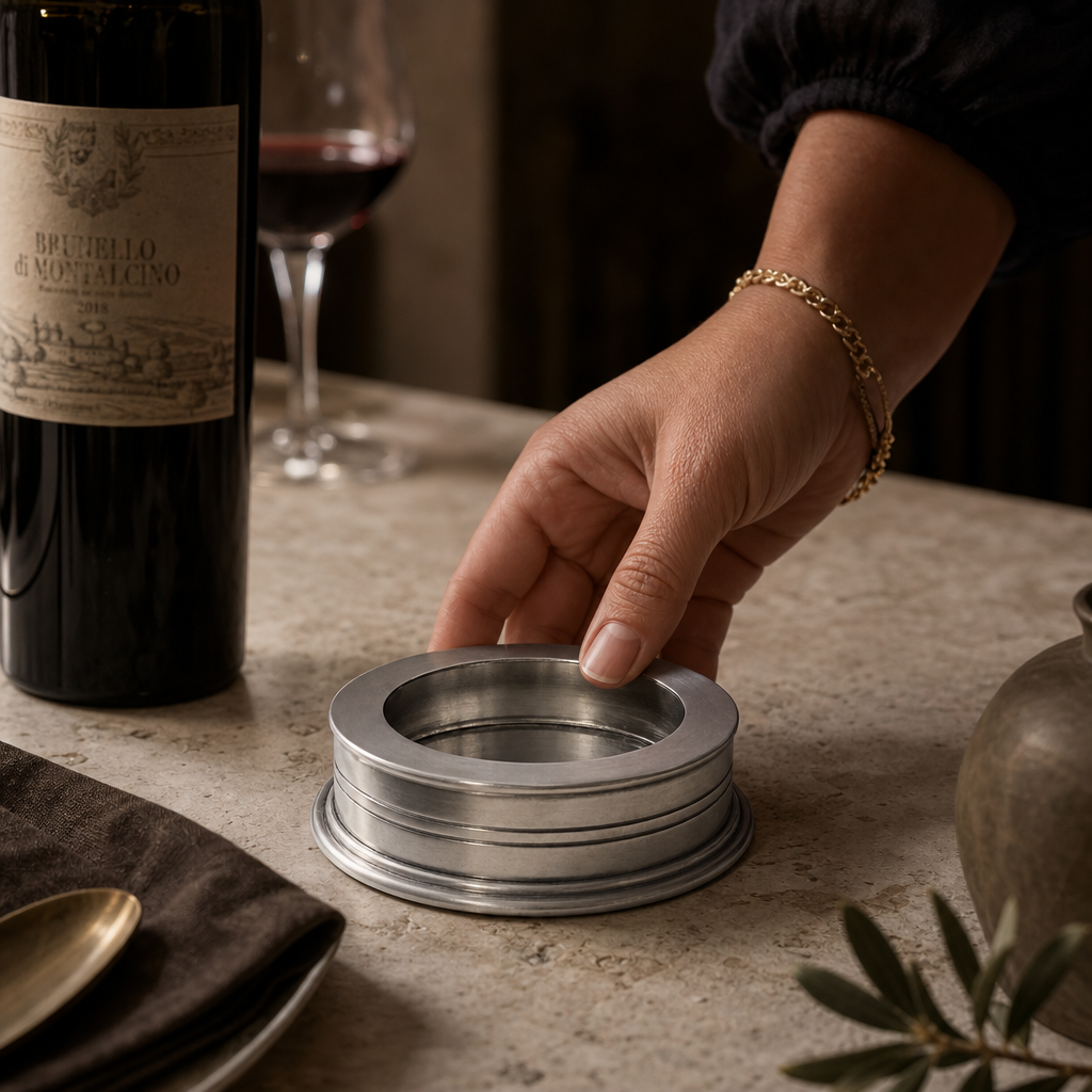Classic Pewter Wine Coaster 6