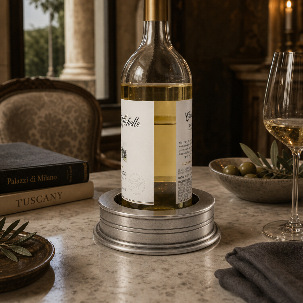 Classic Pewter Wine Coaster 7