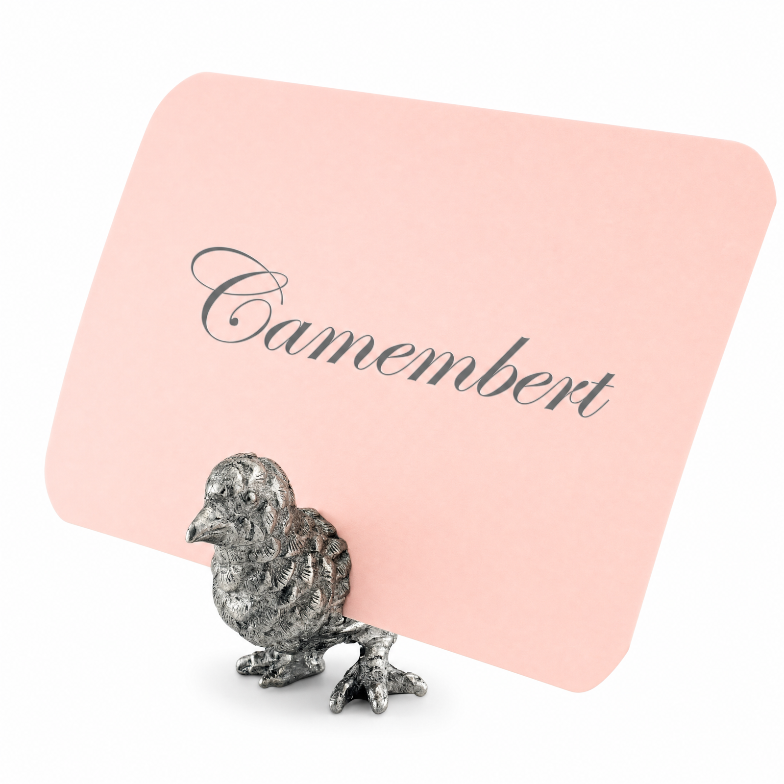 Pewter Song Bird Place Card Holder 10