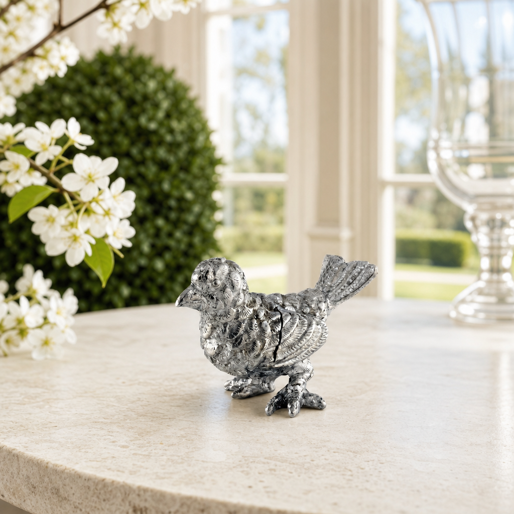 Pewter Song Bird Place Card Holder 5