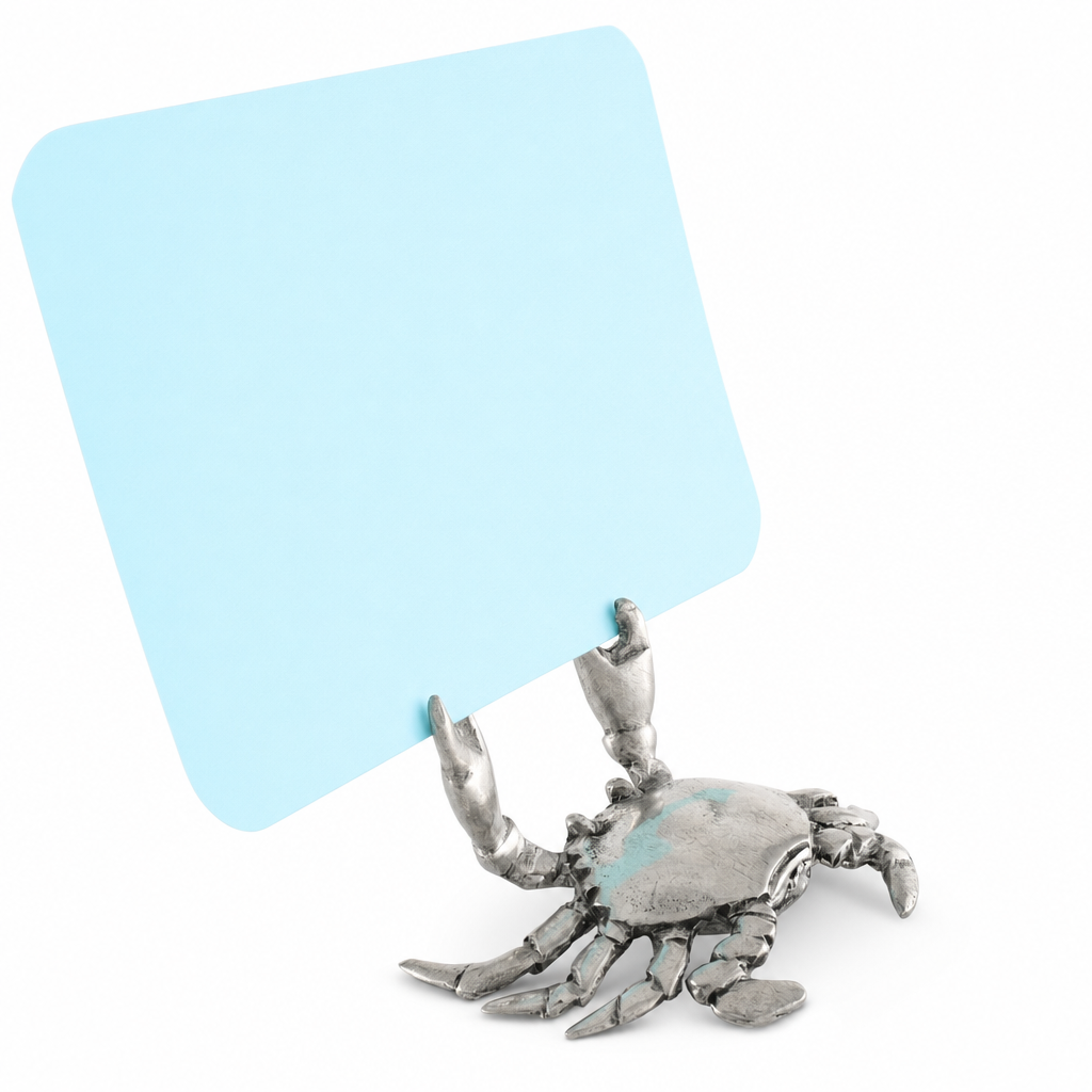 Pewter Crab Place Card Holder 10