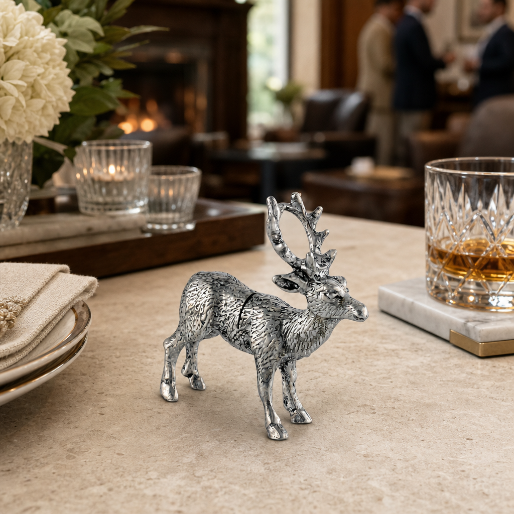 Pewter Deer Place Card Holder 9
