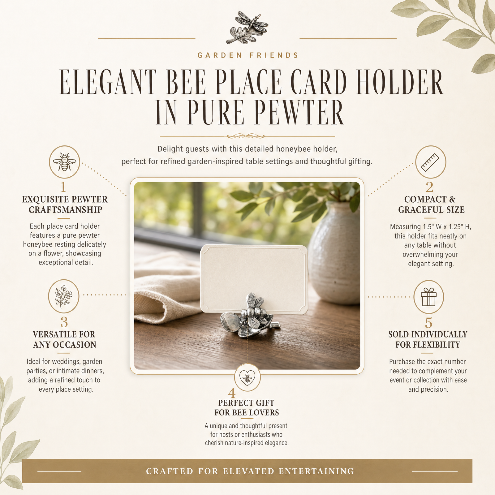 Bee Place Card Holder 11