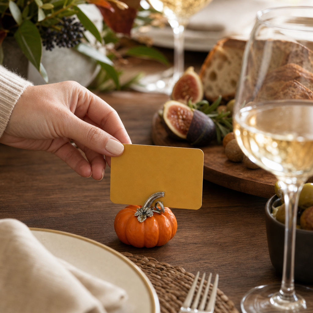 Pumpkin Place Card Holder 6