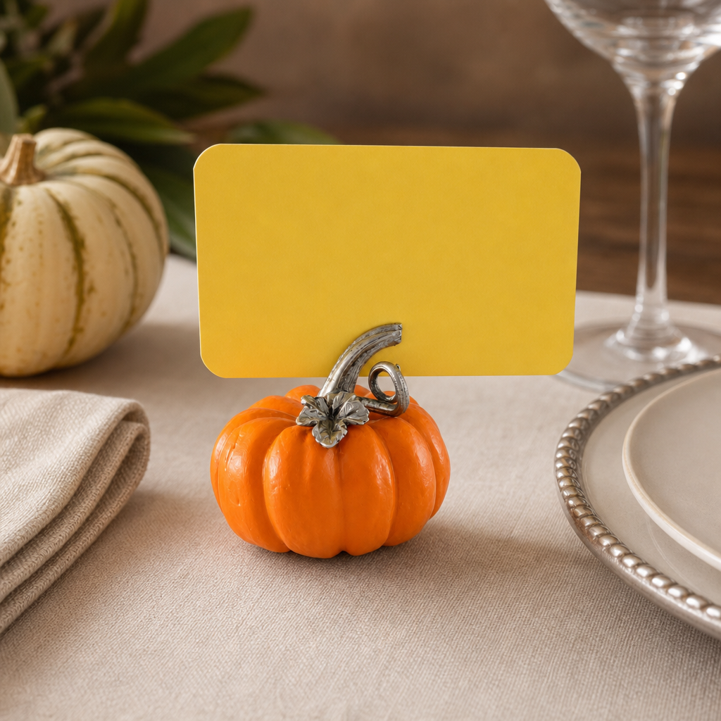 Pumpkin Place Card Holder 1