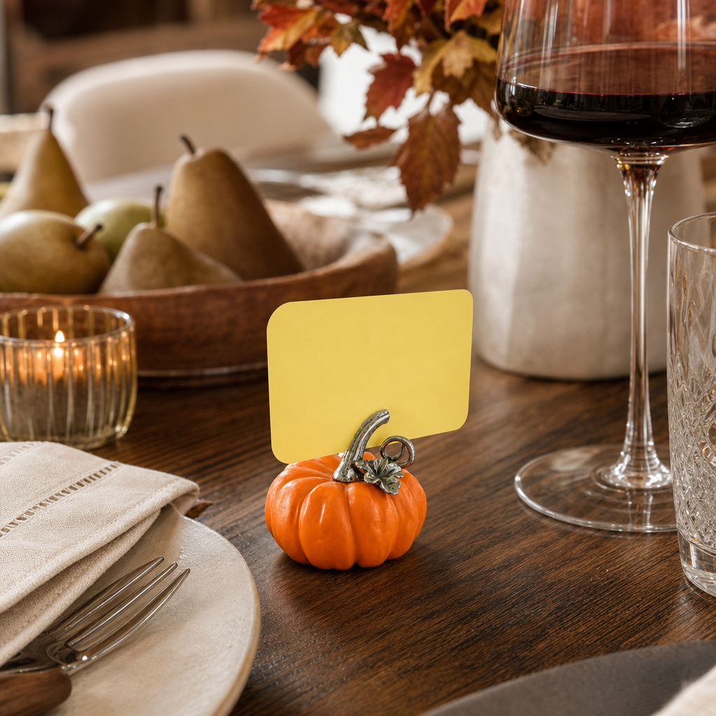 Pumpkin Place Card Holder 7