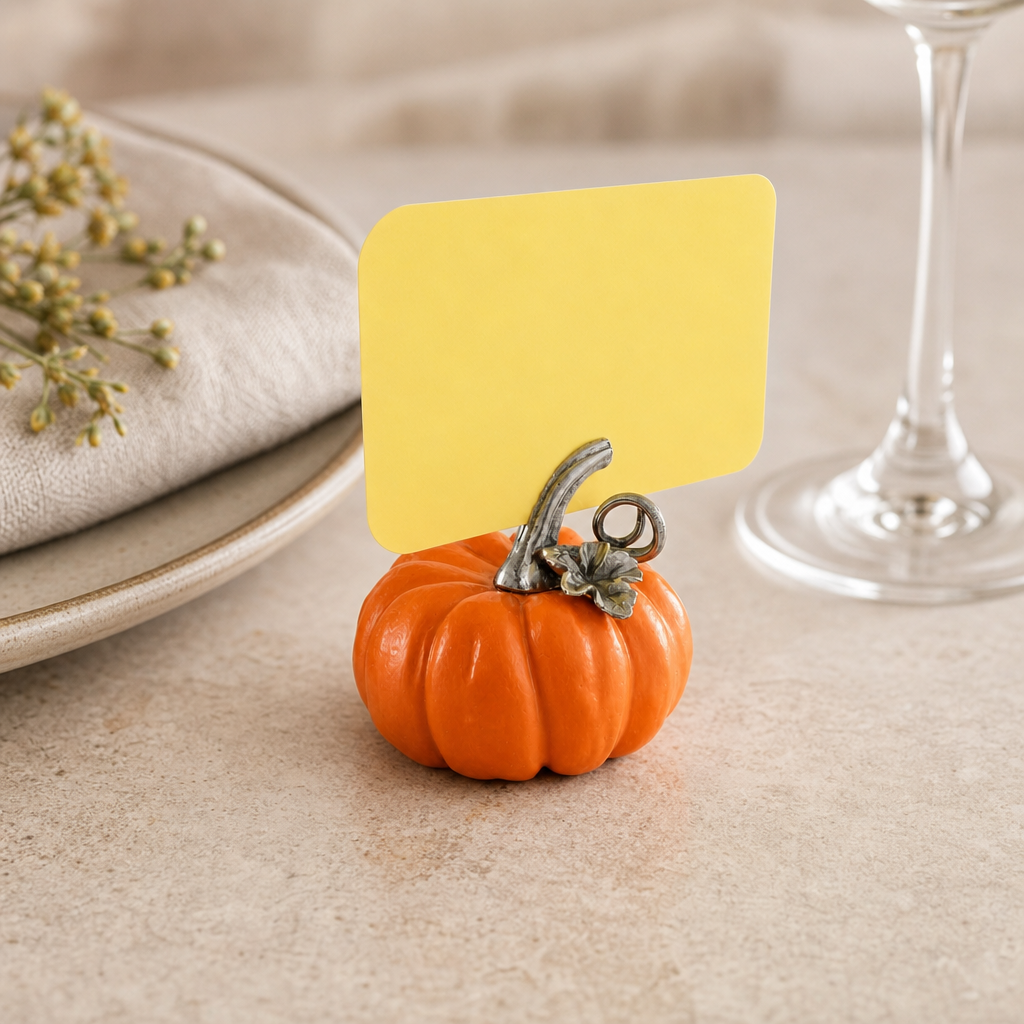 Pumpkin Place Card Holder 3
