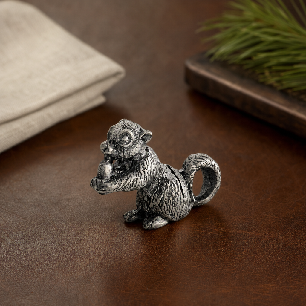 Pewter Squirrel Place Card Holder 5