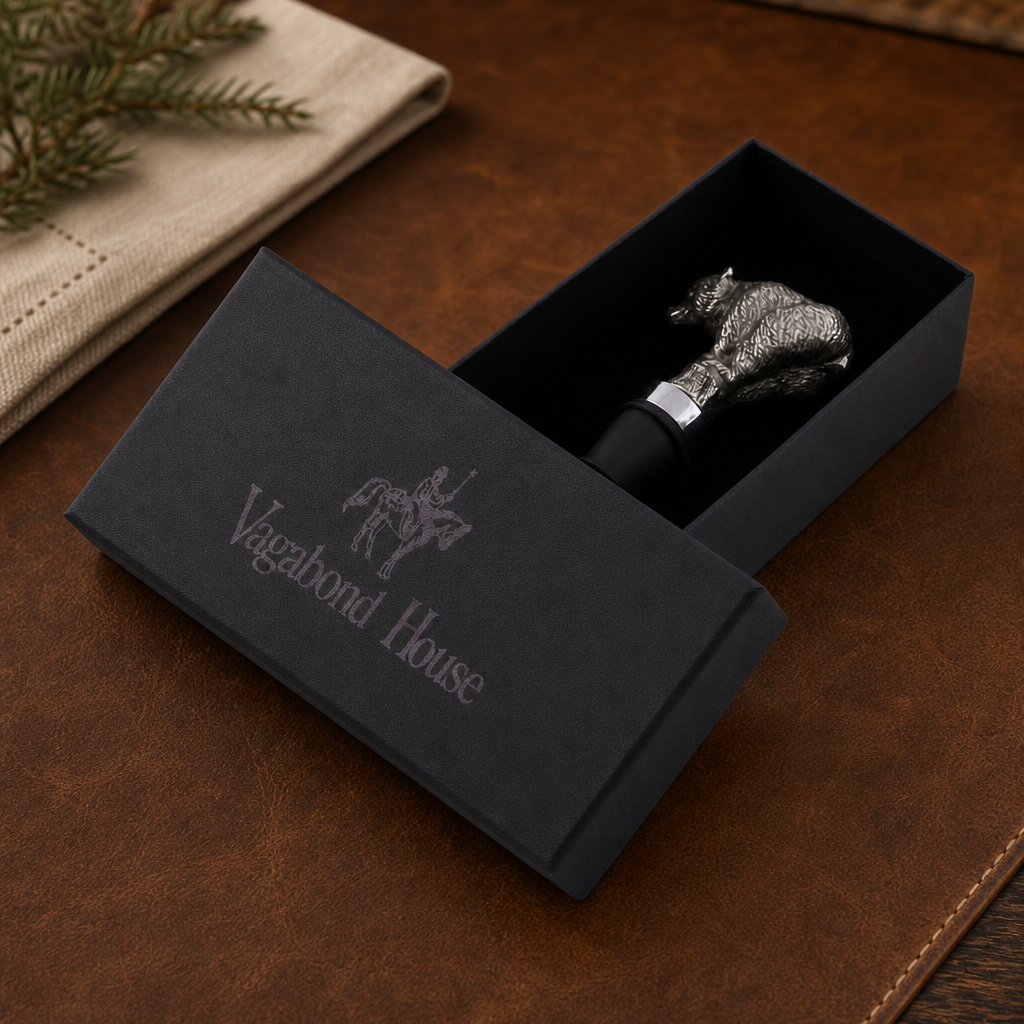 Pewter Bear Bottle Stopper 3