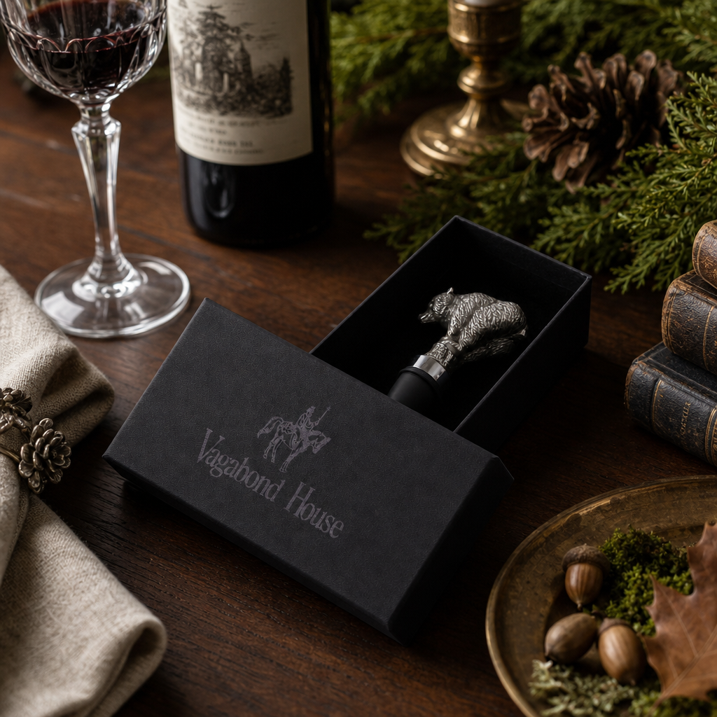 Pewter Bear Bottle Stopper 5