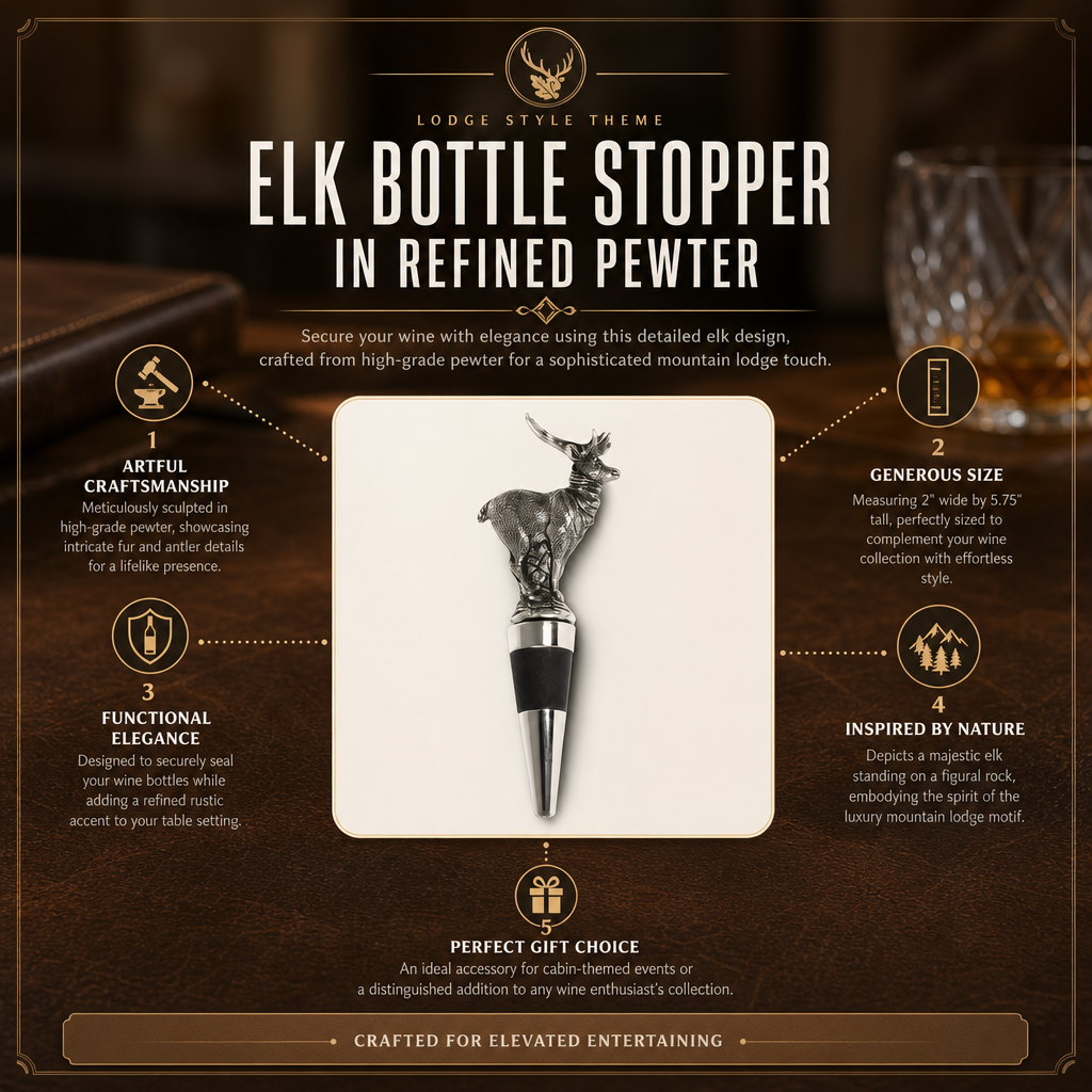 Elk Bottle Stopper 1