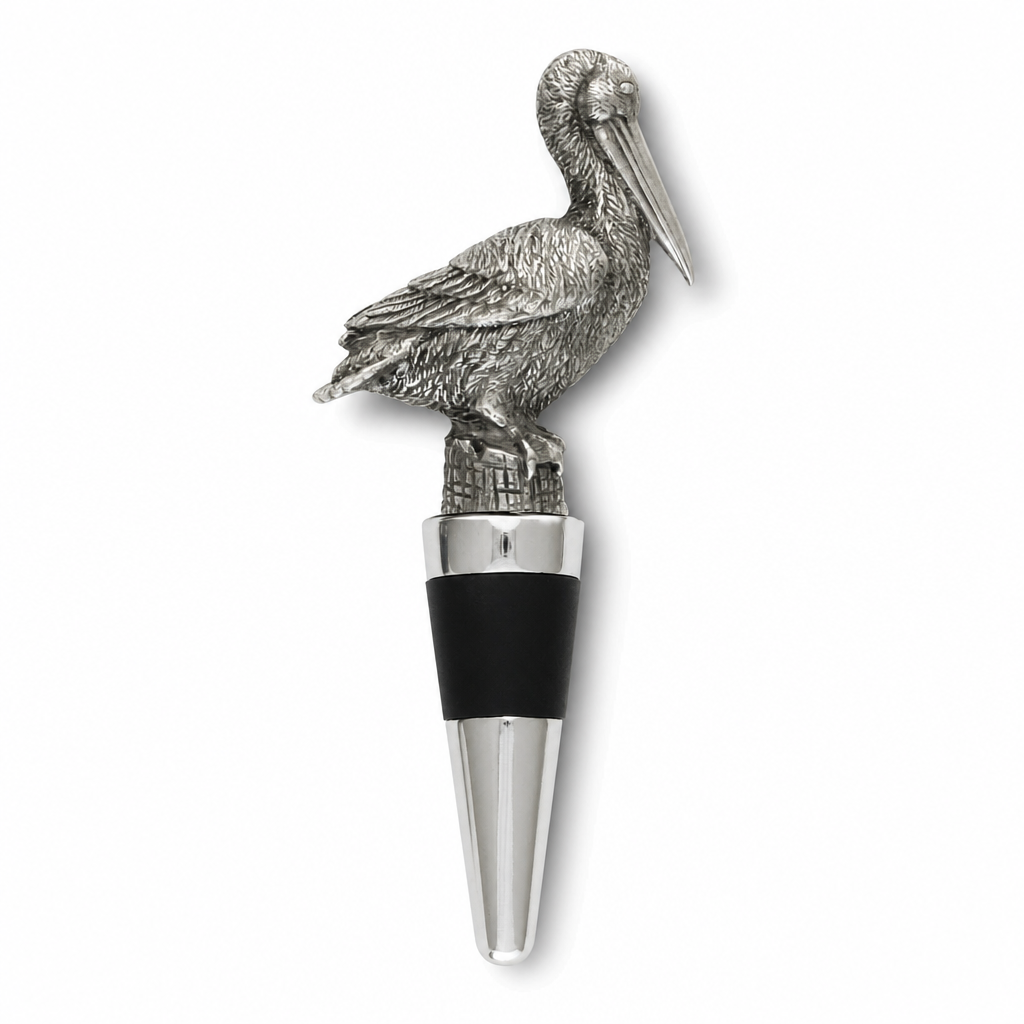 Pewter Pelican Bottle Stopper 1