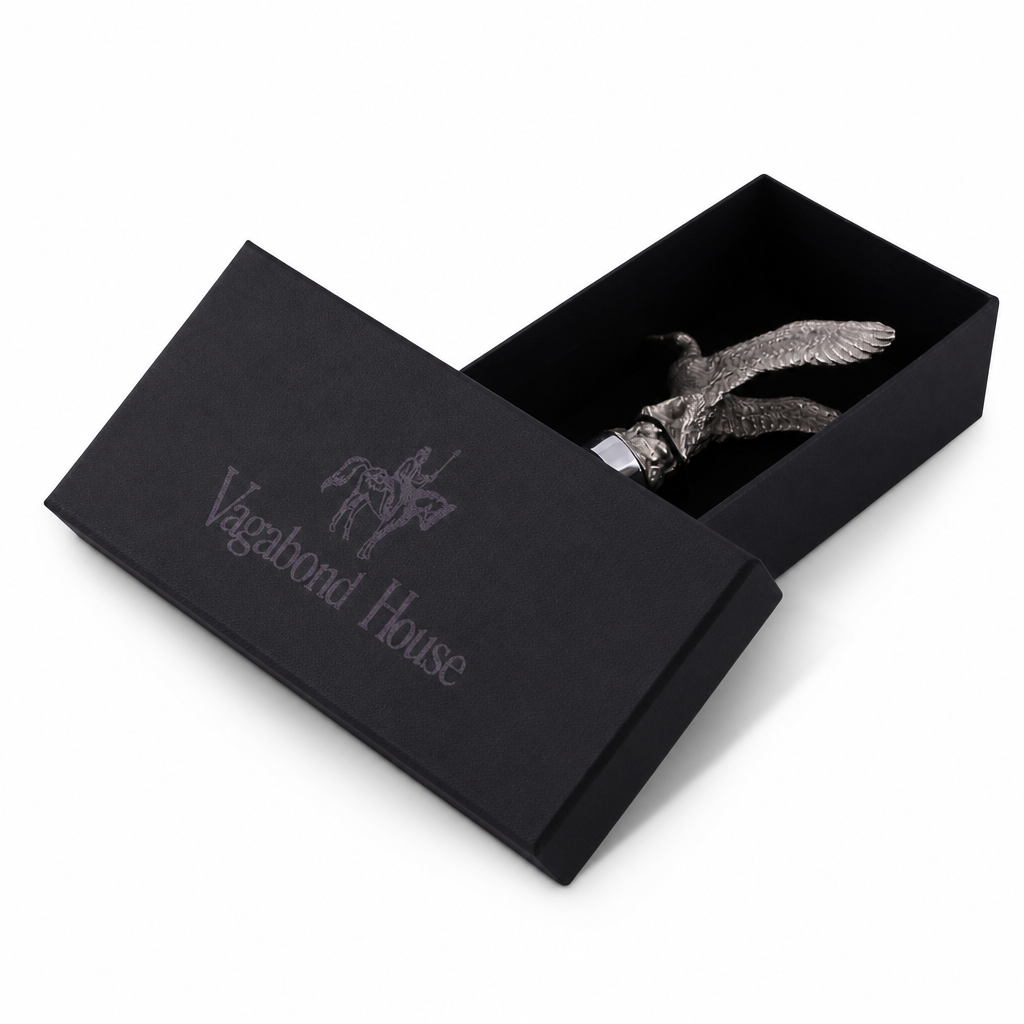 Pewter Flying Duck Bottle Stopper 6