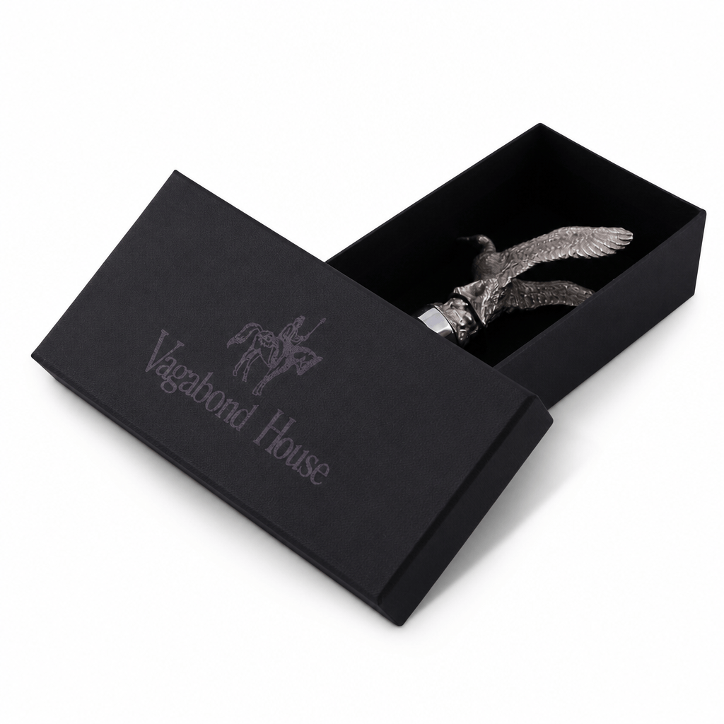 Pewter Flying Duck Bottle Stopper 6