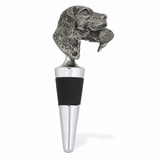 Labrador & Duck Pewter Bottle Stopper 1