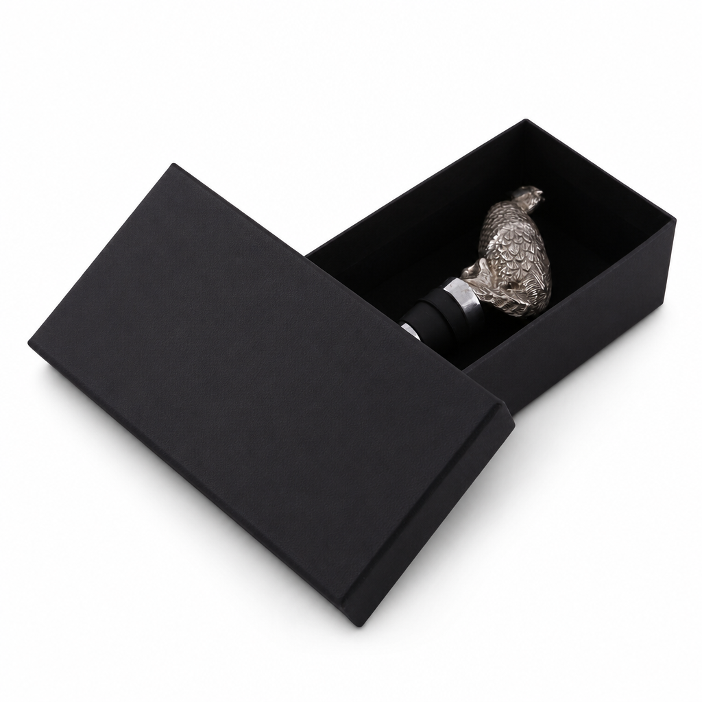Pewter Pheasant Bottle Stopper 6