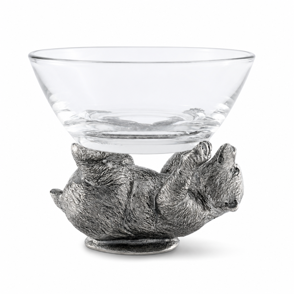 Pewter Bear Sauce Bowl 1